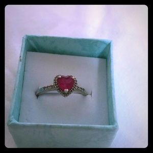 925 Silver heart ring